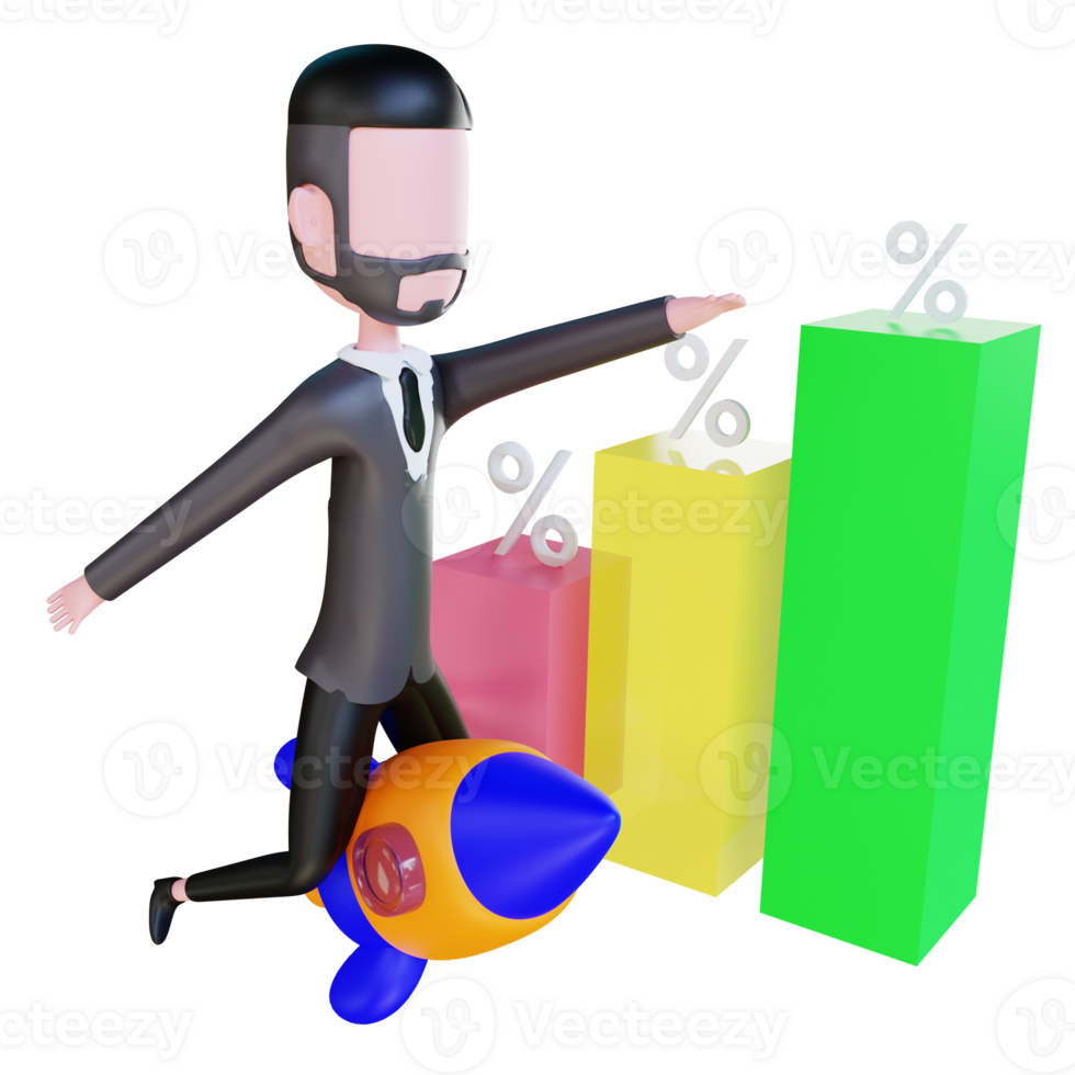 3D Icon Businessman png