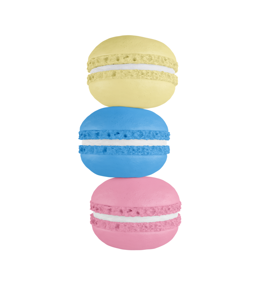 Macaroon 3d illustration png