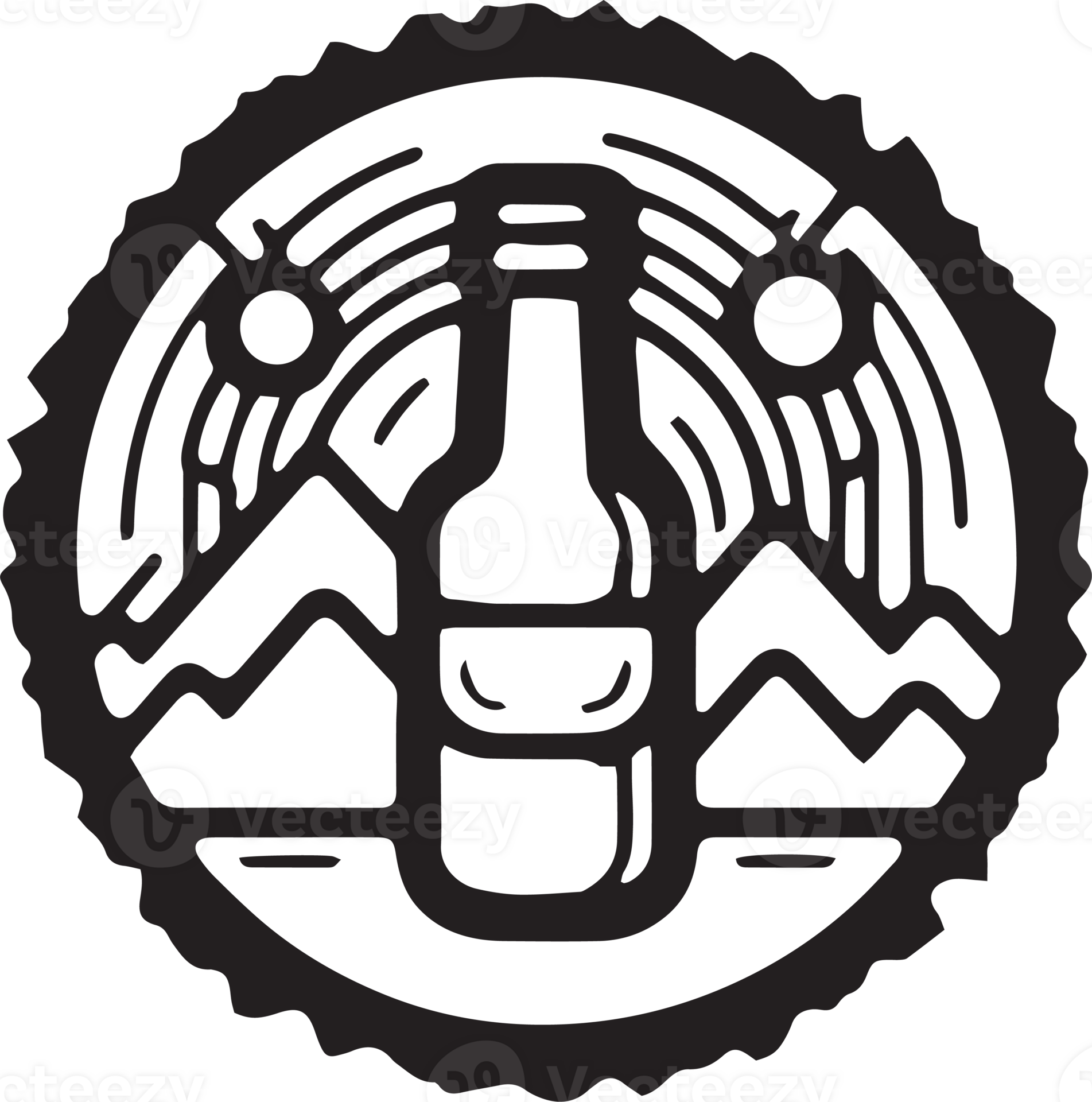 Hand Drawn vintage beer Logo In Flat Line Art Style 24786926 PNG