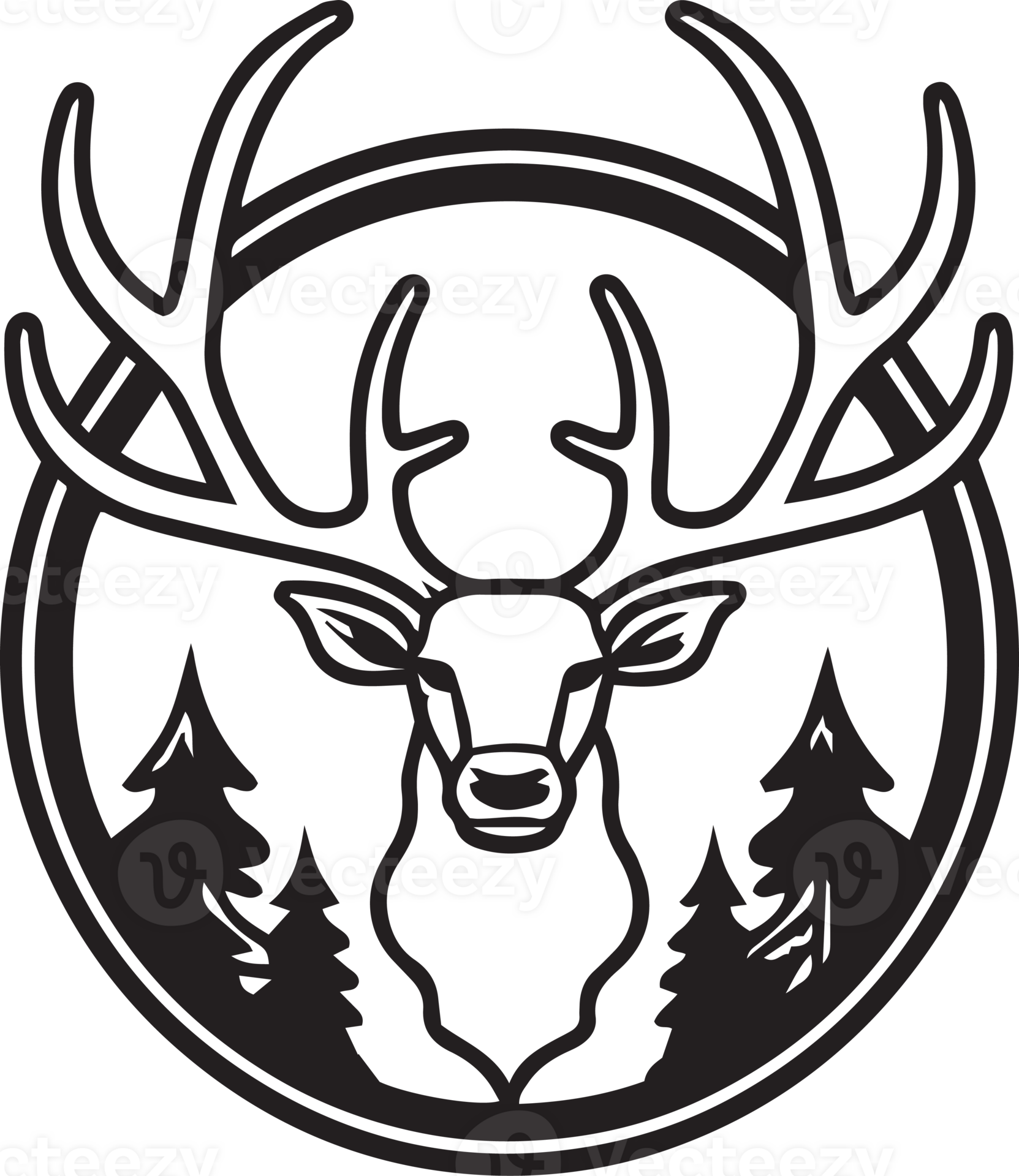 hand-drawn-vintage-deer-head-logo-in-flat-line-art-style-24787303-png