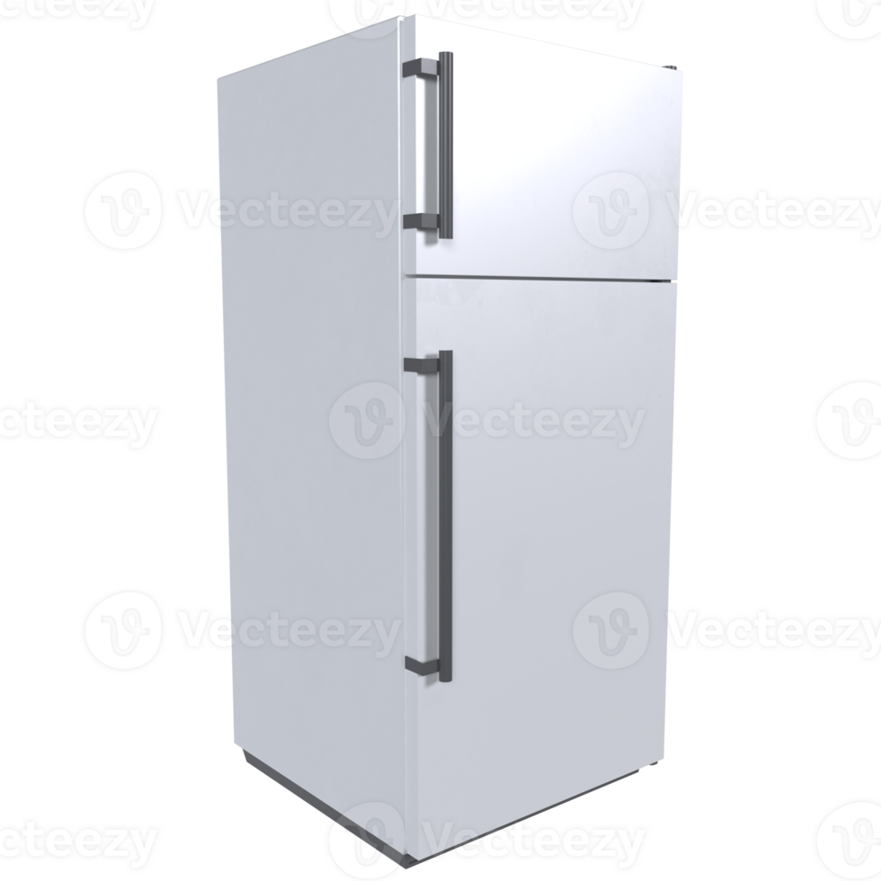 Refrigerator isolated on transparent png