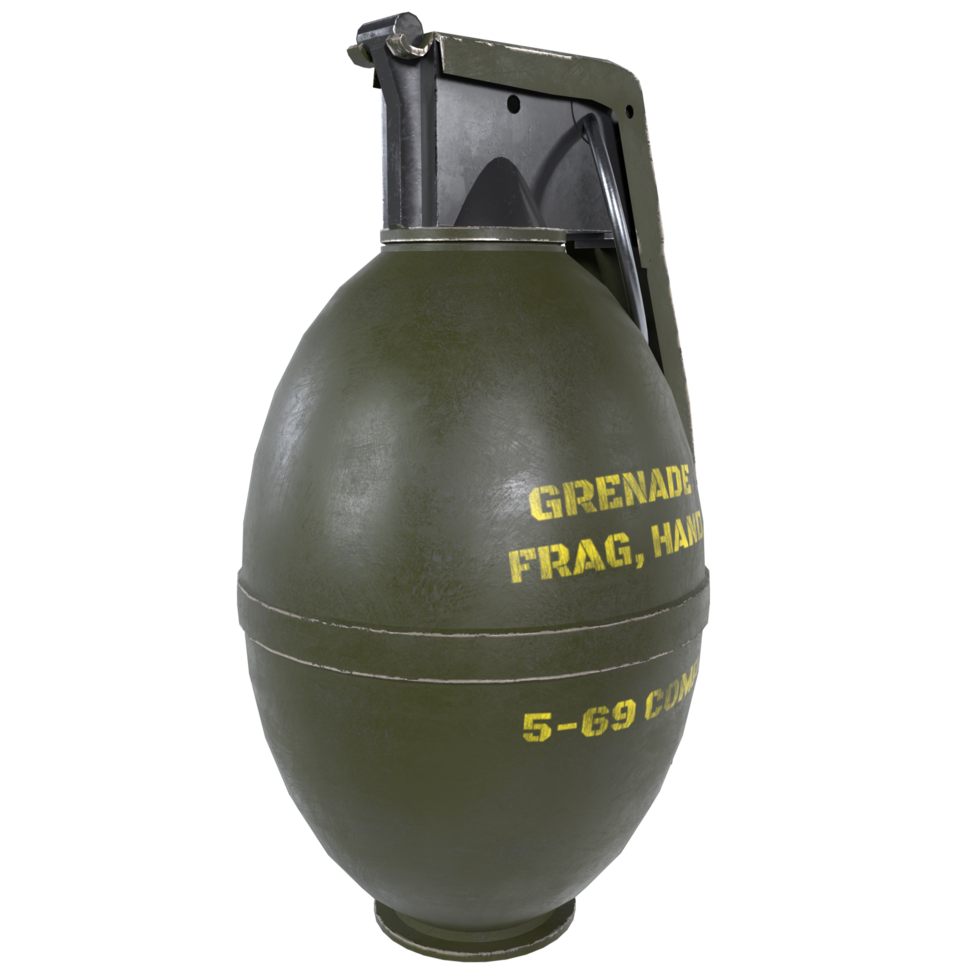 Hand Grenade Isolated On Transparent 24787316 PNG