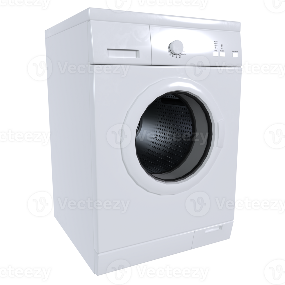 Washing machine isolated on transparent png