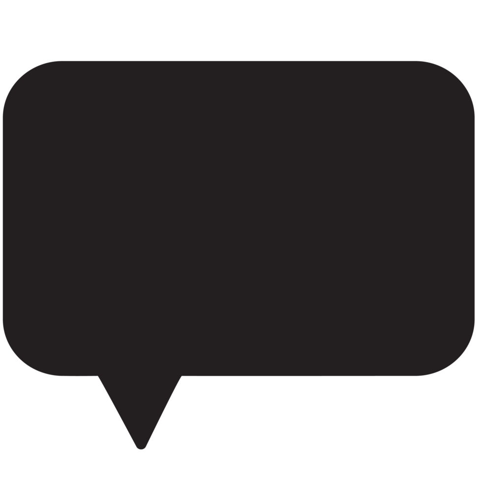 blank paper speech bubble. png