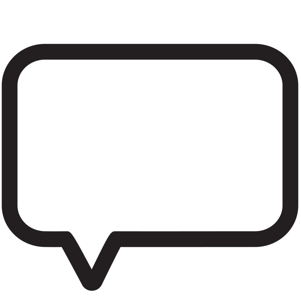 blank paper speech bubble. png