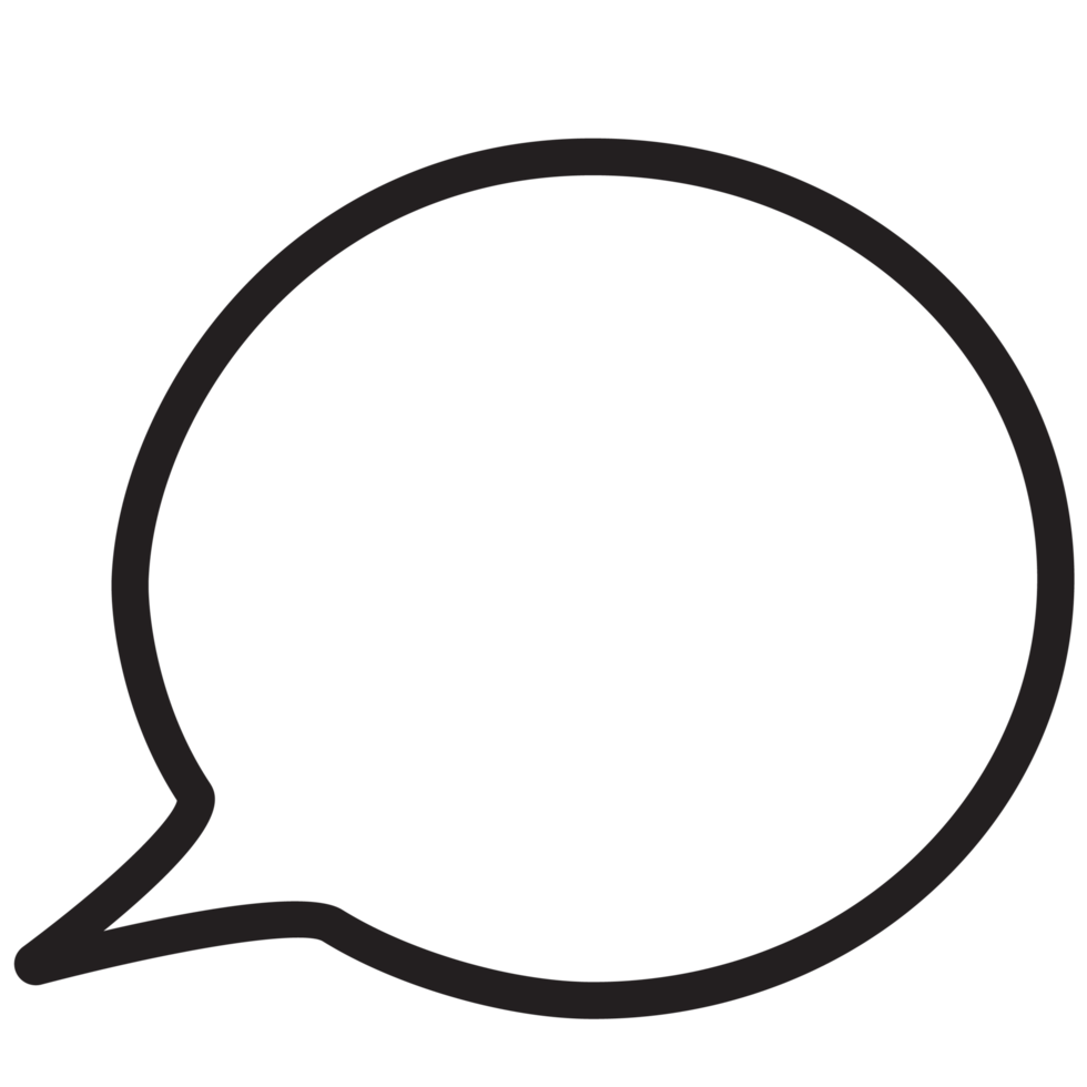 blank paper speech bubble. png