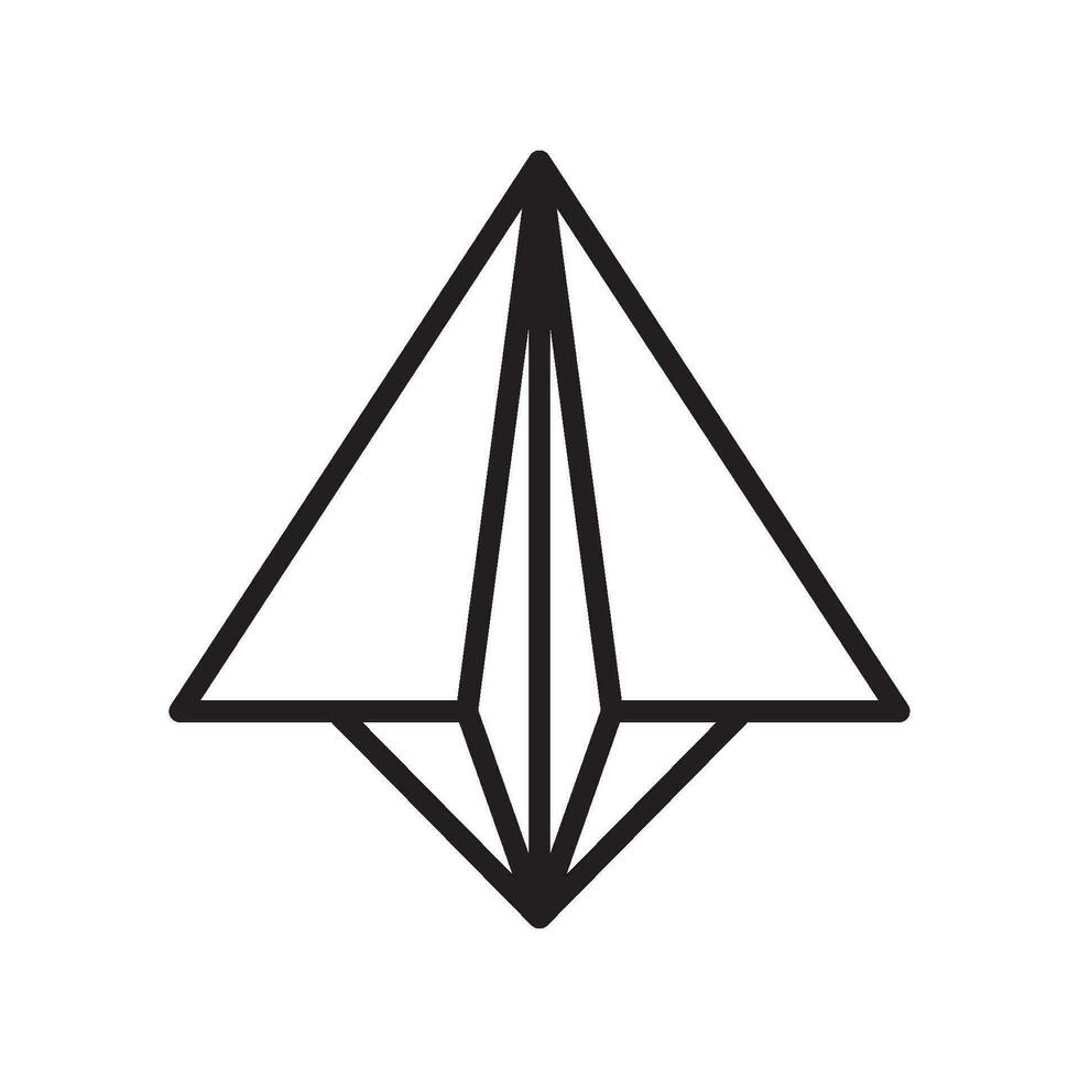paper plane icon design vector template