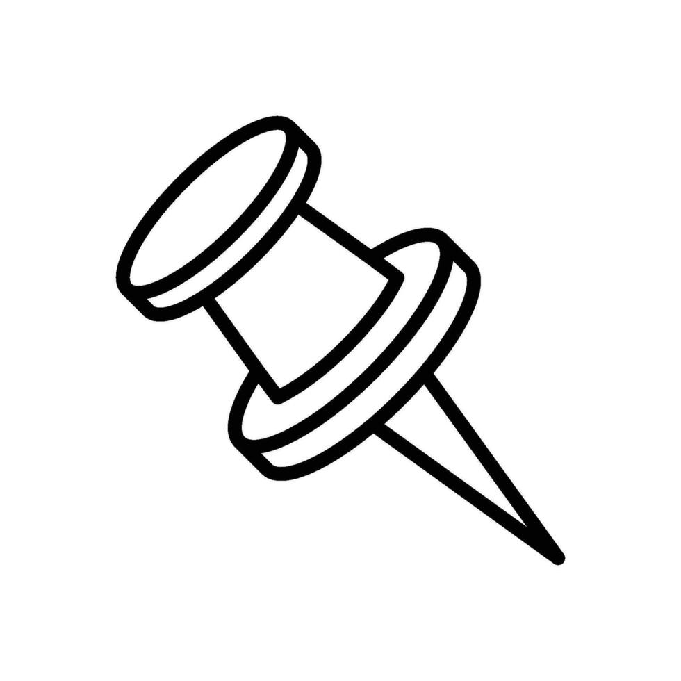 push pin icon vector design template simple and modern