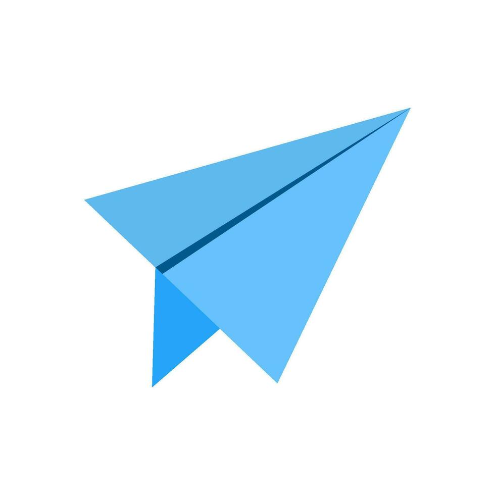 paper plane icon design vector template