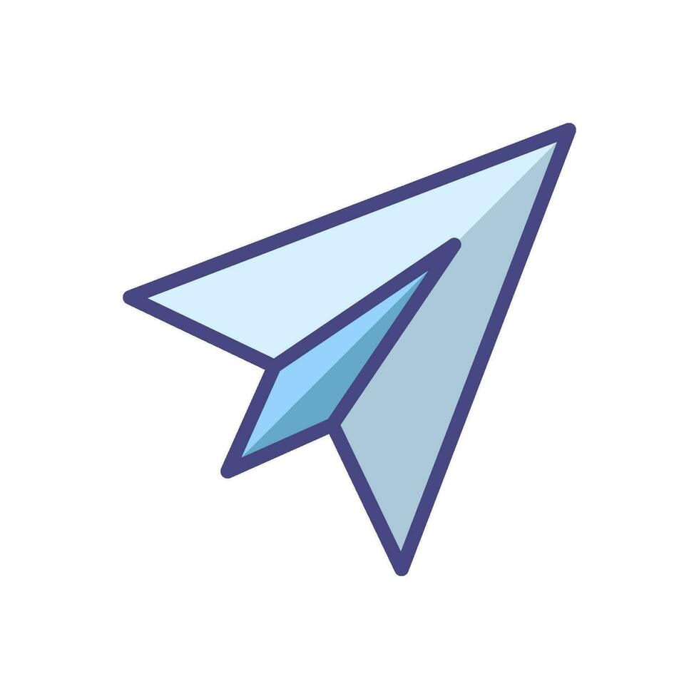 paper plane icon design vector template