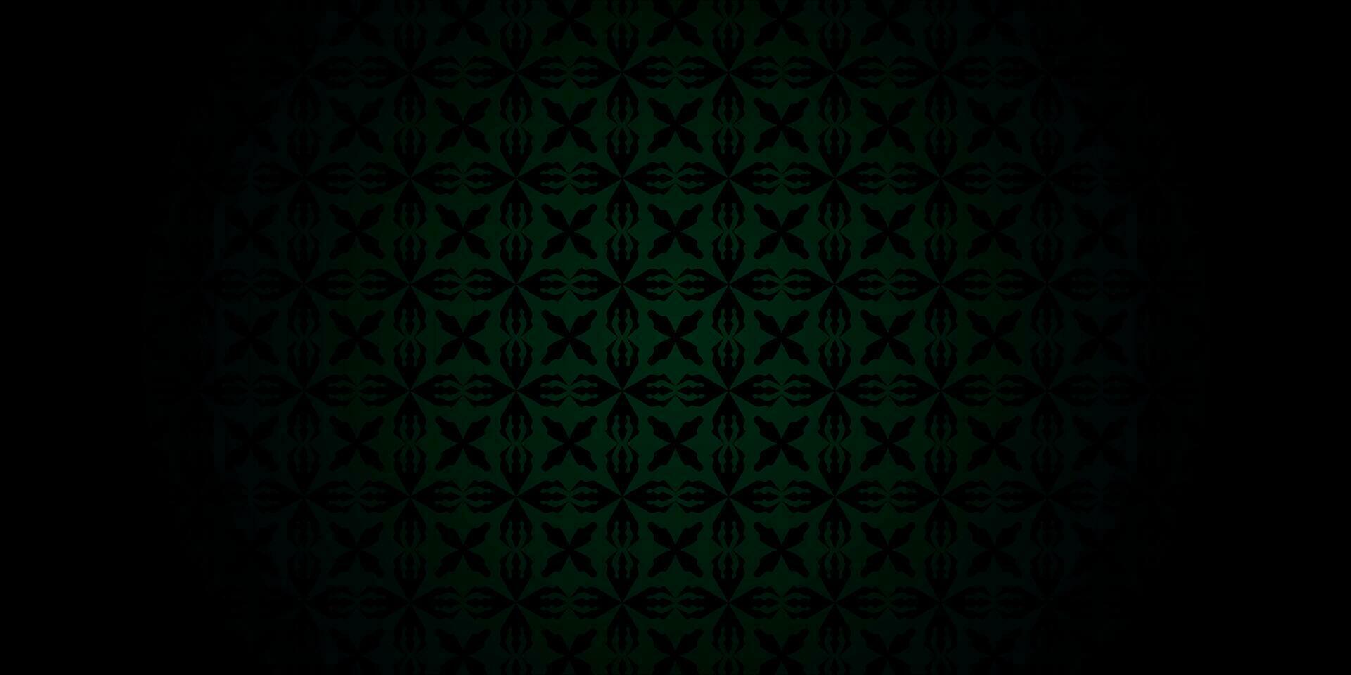 arabic motif green background vector