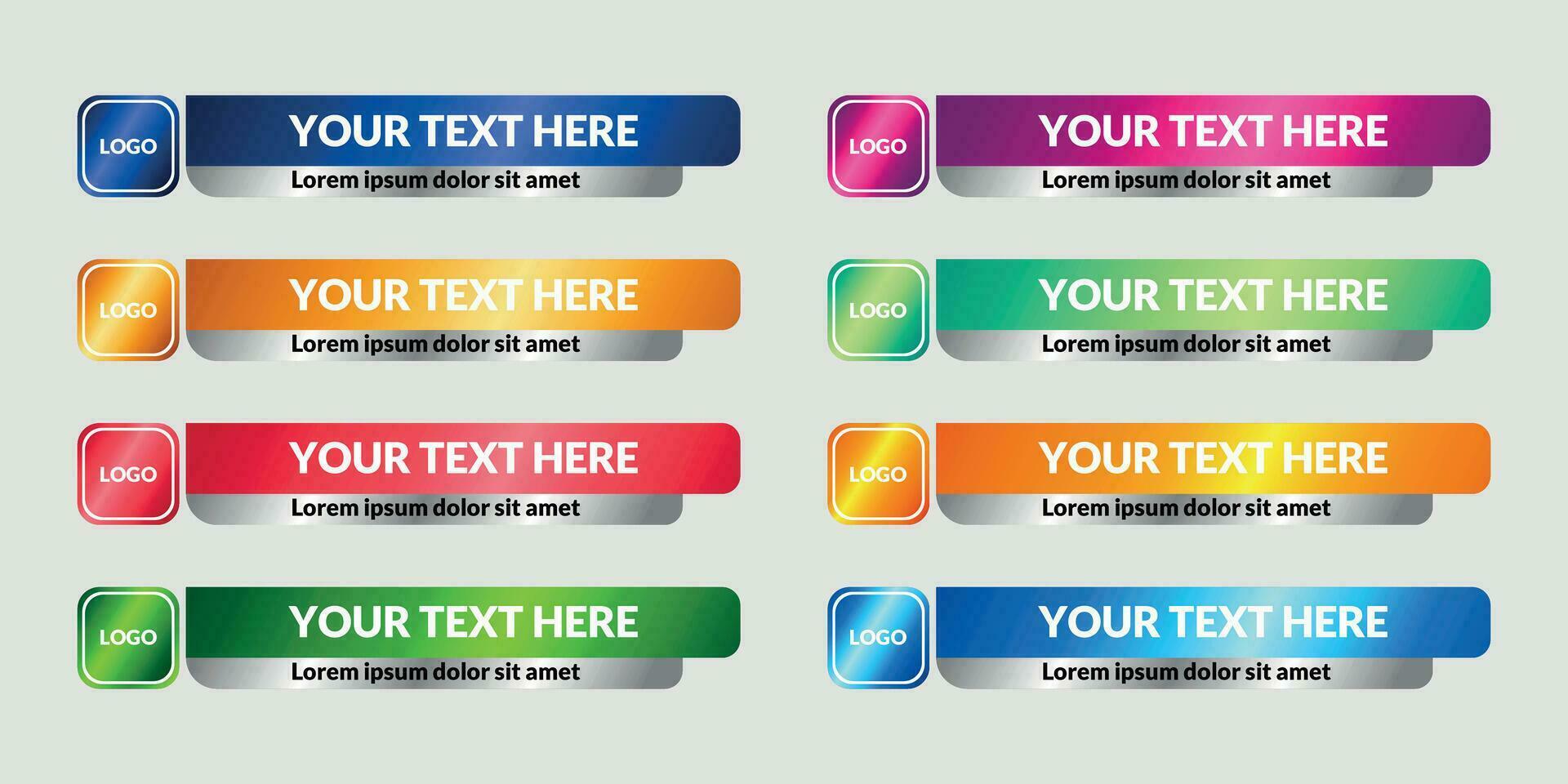 lower third collection vector