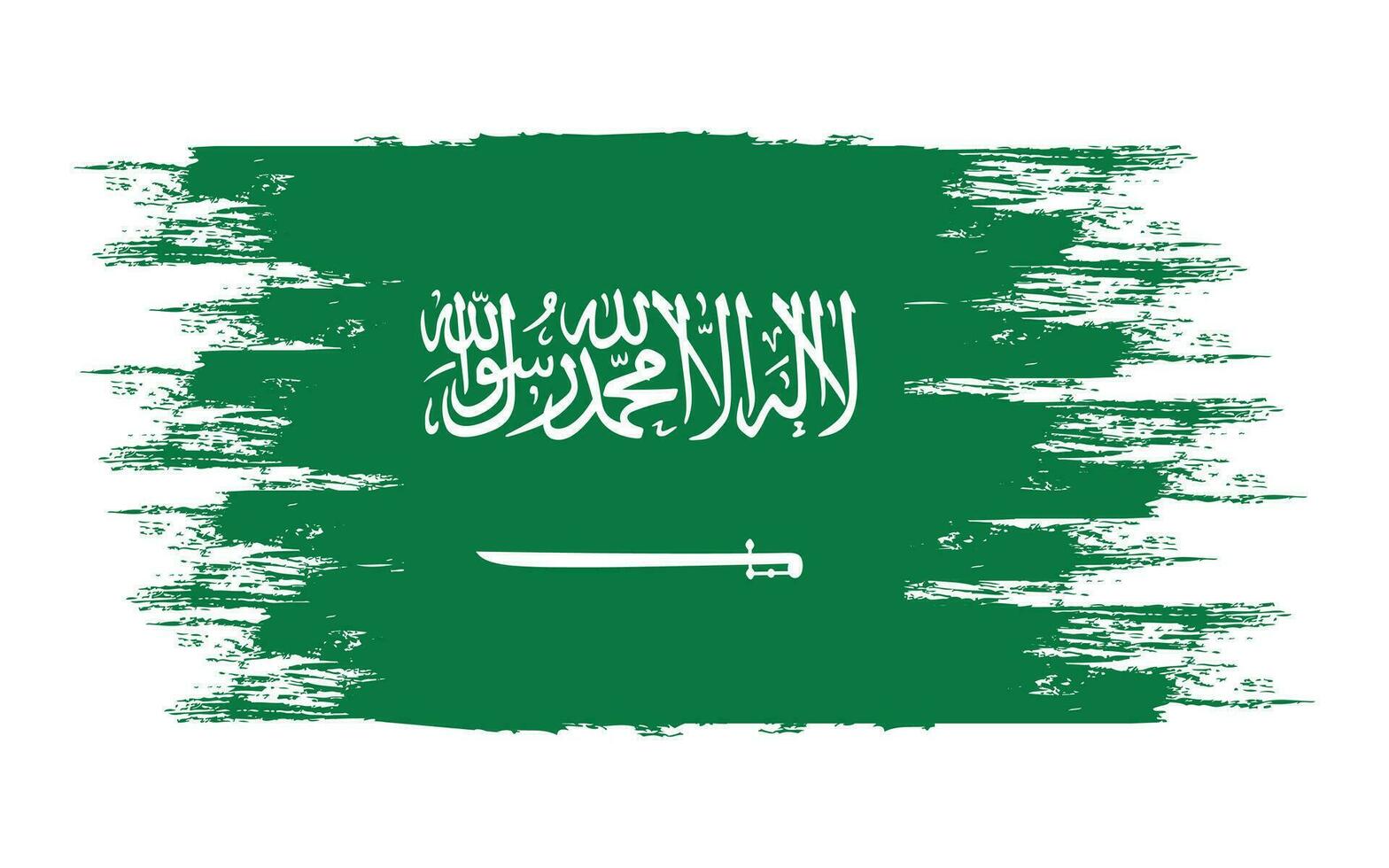 Saudi arabia flag template brush vector illustration 24788018 Vector ...