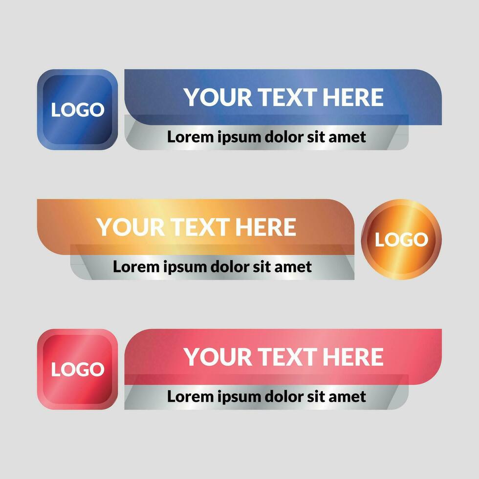lower third collection vector