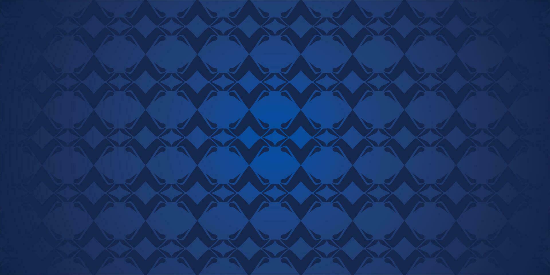 arabic motif blue background vector