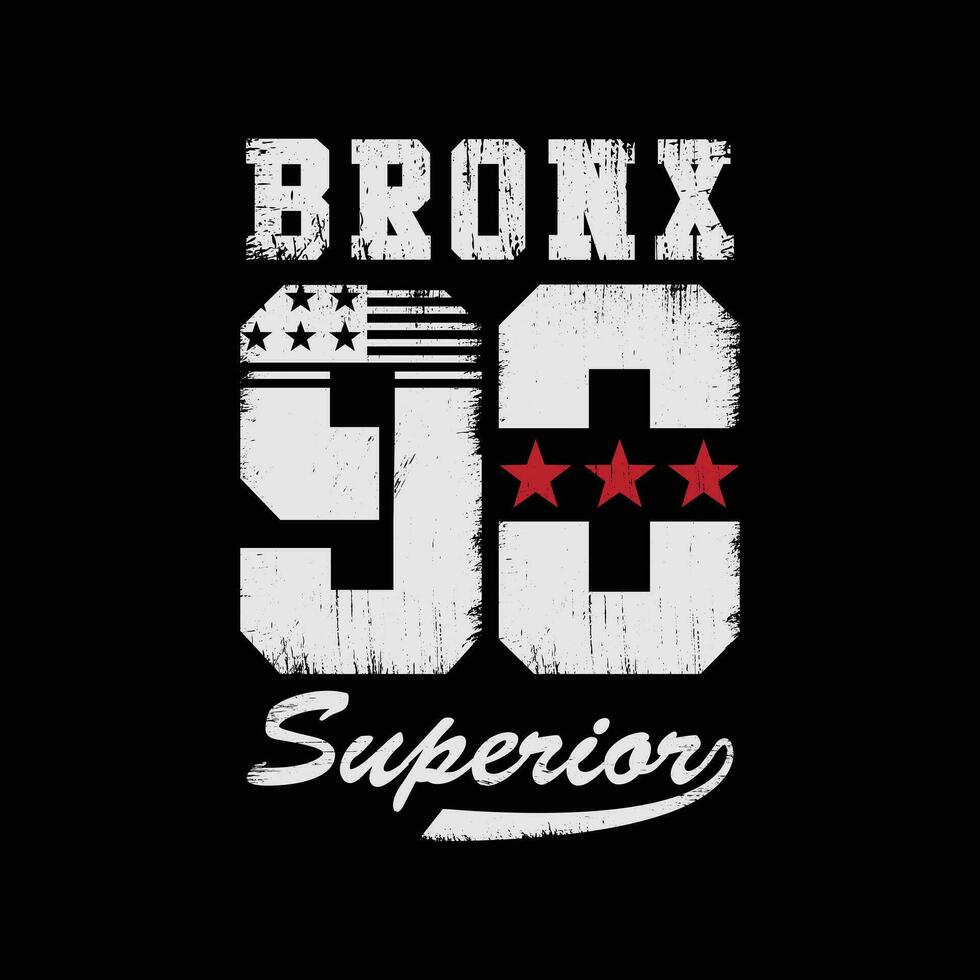 New York City, Bronx. Typography, t-shirt graphics, poster, print, banner, flyer, postcard vector