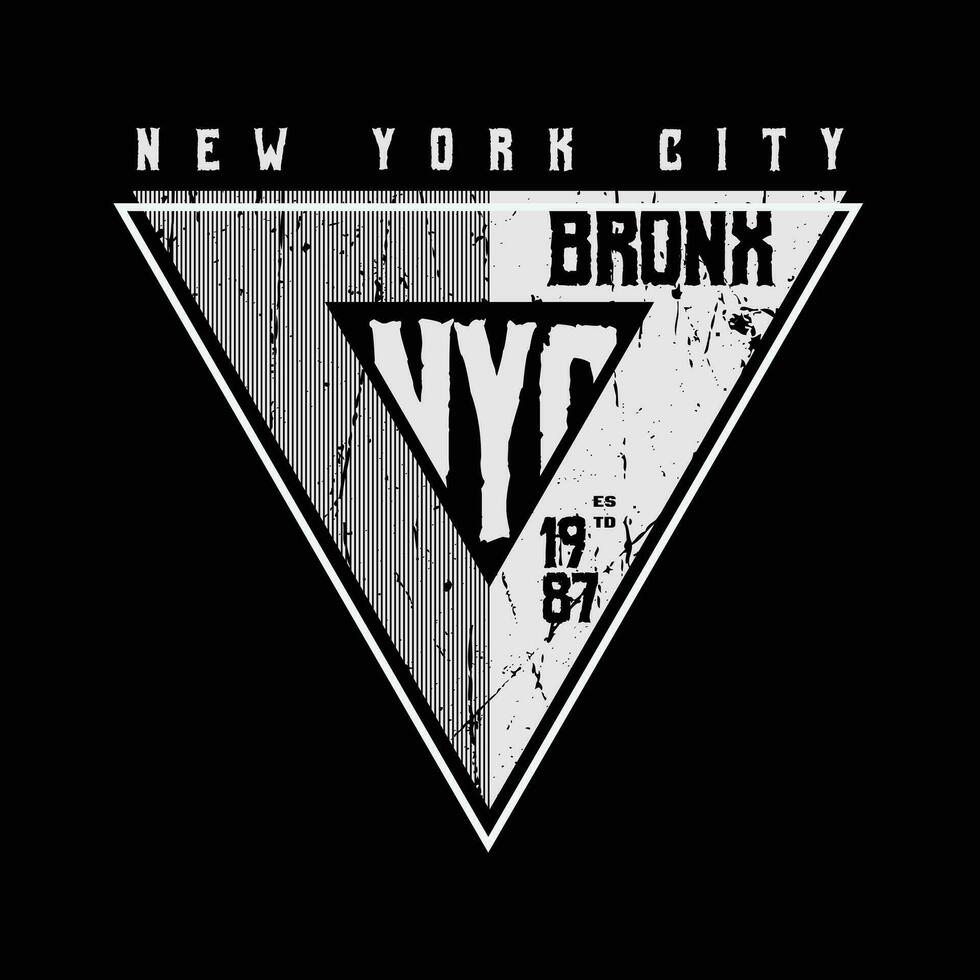 New York City, Brooklyn. Vintage design. typography, t-shirt graphics, poster, print, banner, flyer, postcard vector