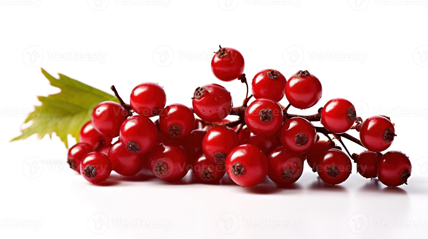 A photograph of a branch of leave placed on a solid white color background, photo