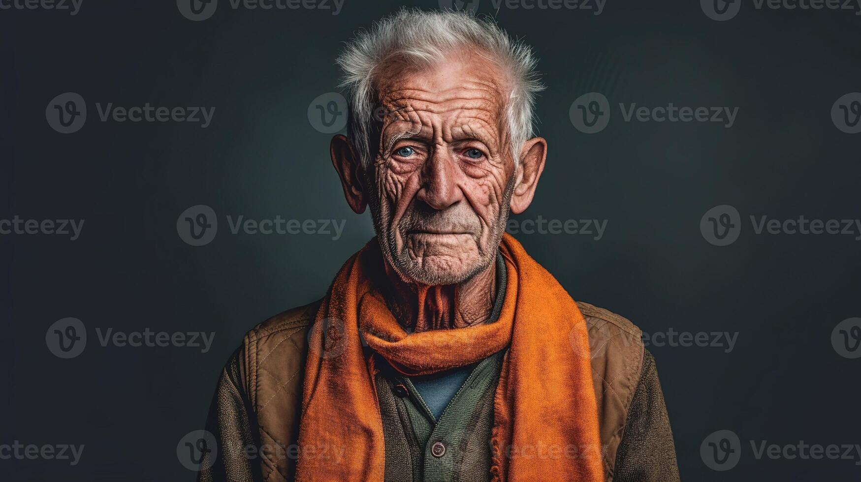 A photograph of a person standing infront of a solid color background, photo