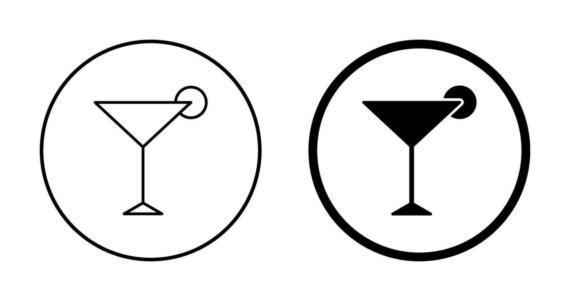 Unique Cosmopolitan Vector Icon