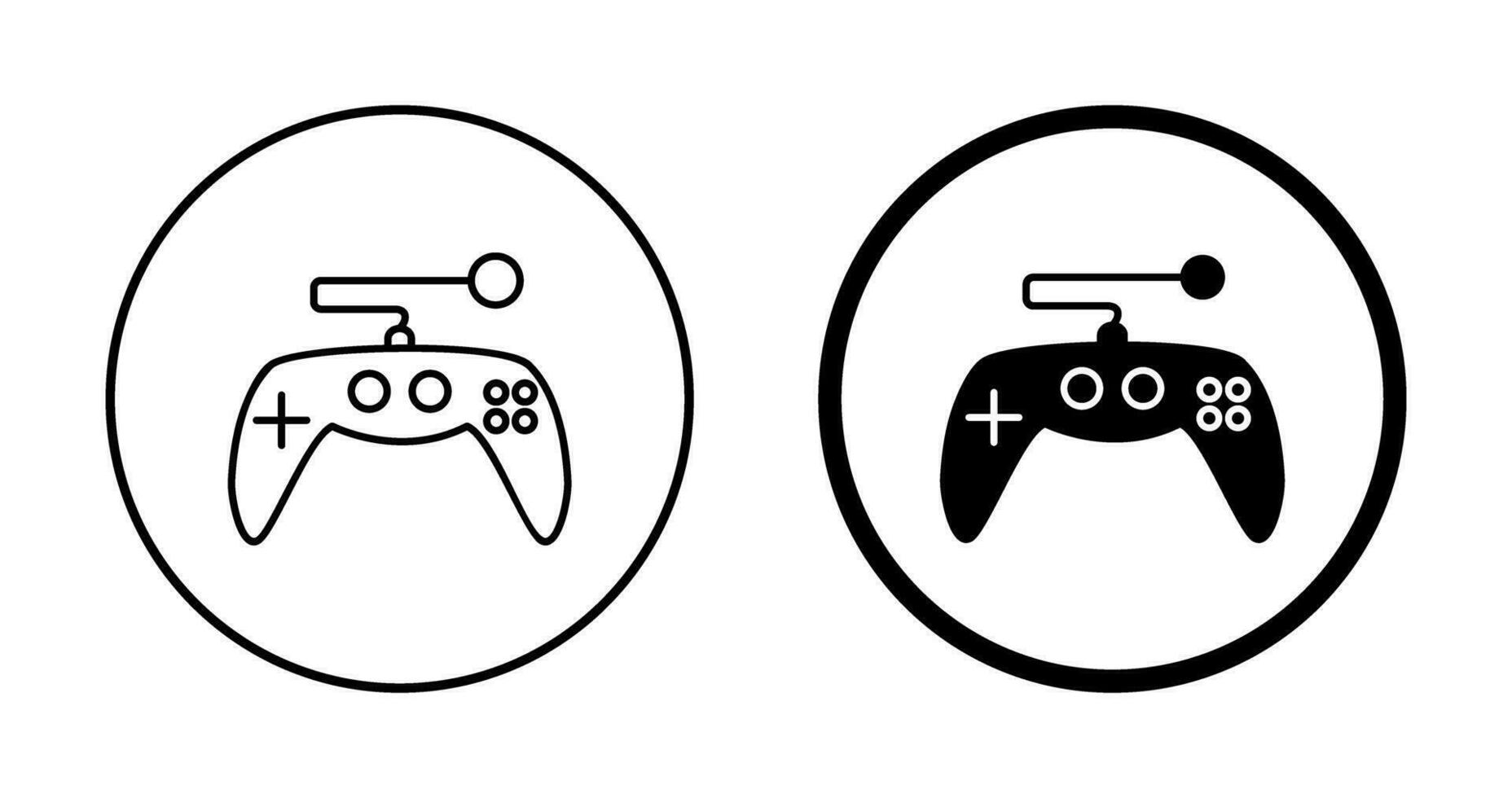 icono de vector de control de juego único