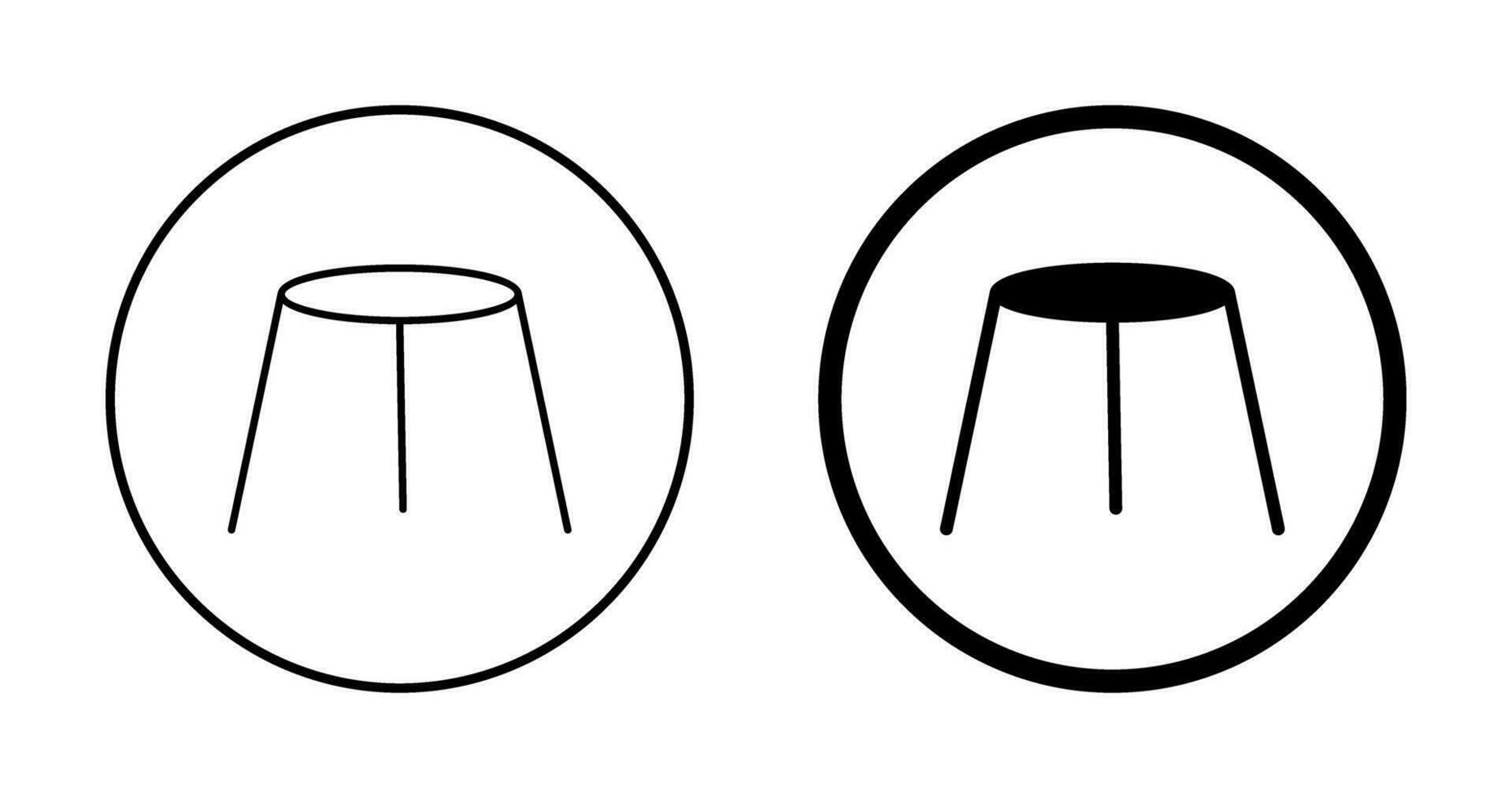 Unique Stool Vector Icon