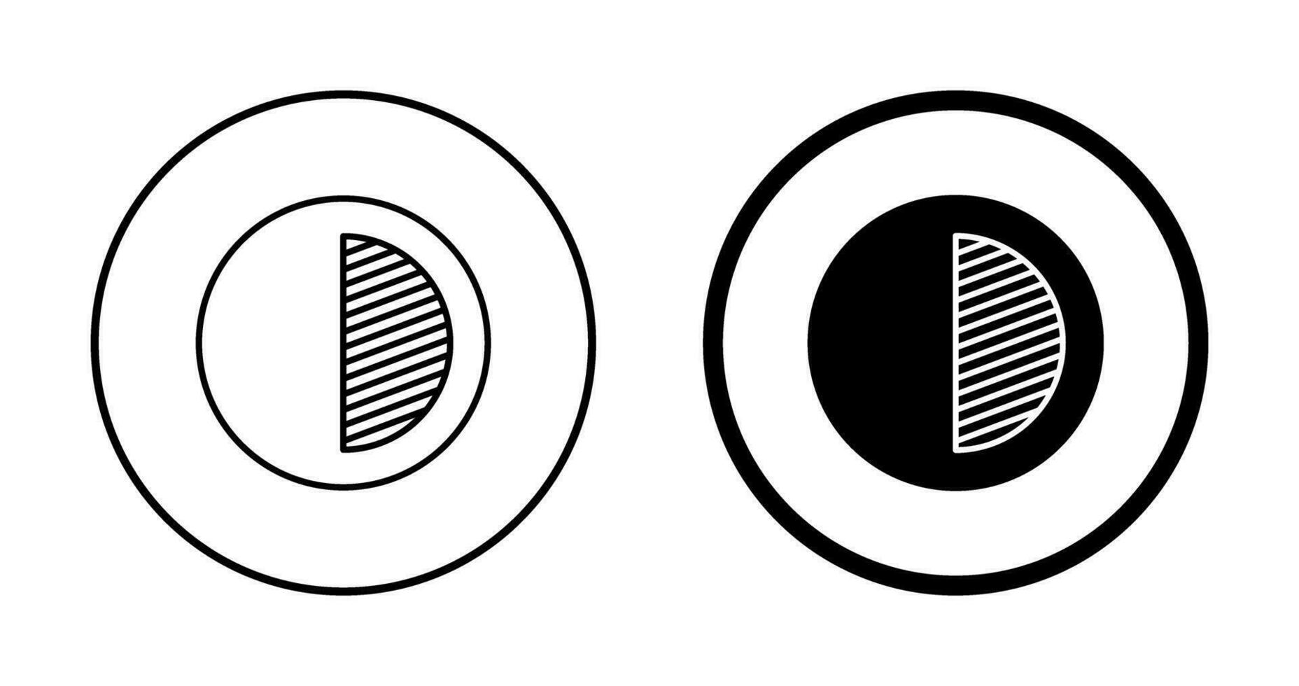 Unique Contrast Vector Icon