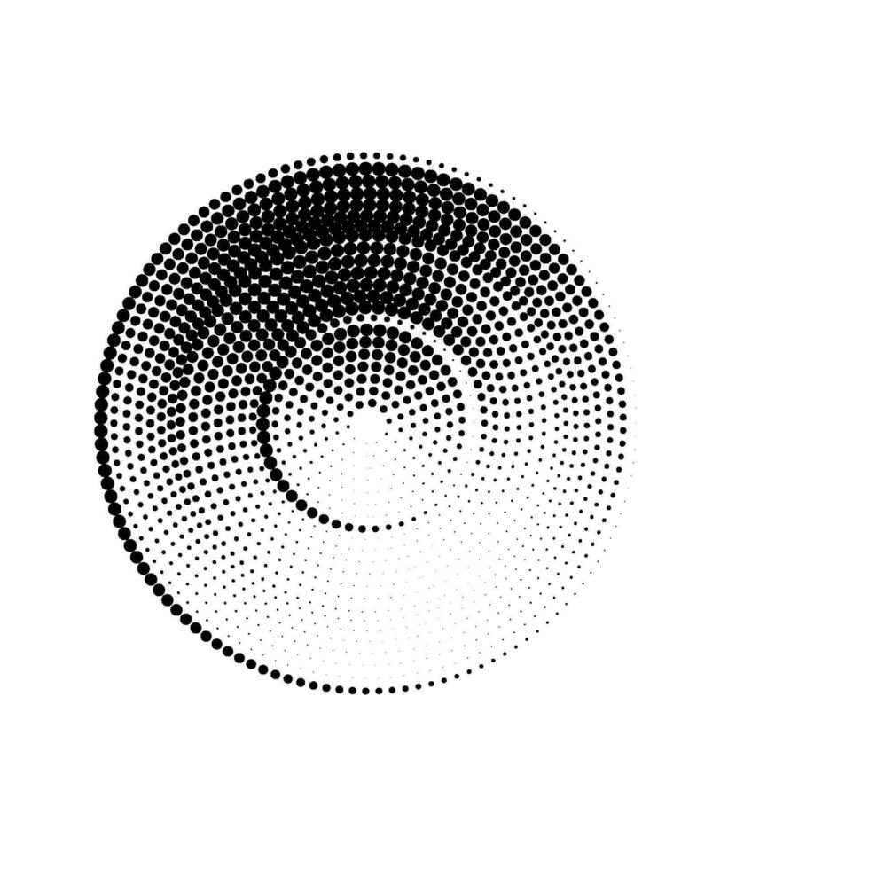 Halftone Circle Dots vector