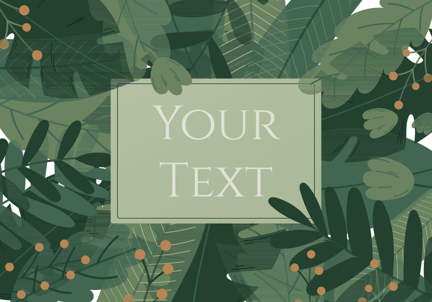 resumen antecedentes con verde tropical hojas de arboles y palmas vector natural eco bandera o tarjeta en plano estilo con texto.