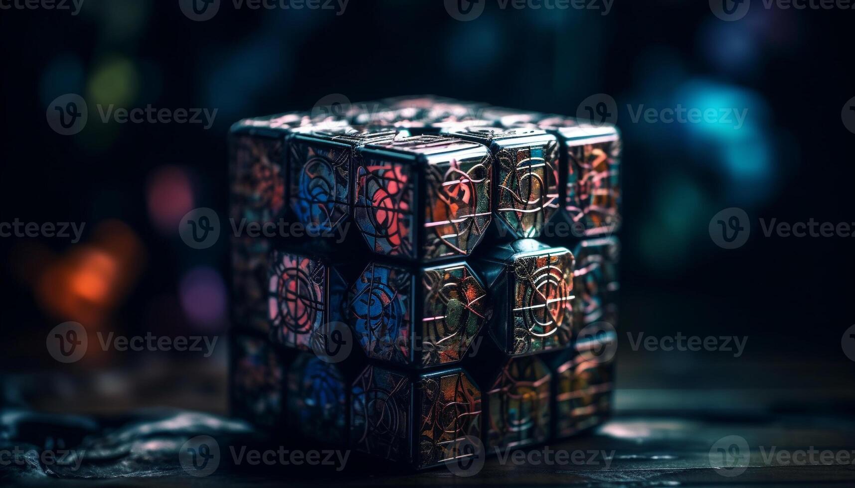 Wooden box of old souvenirs, eclectic collection generated by AI photo