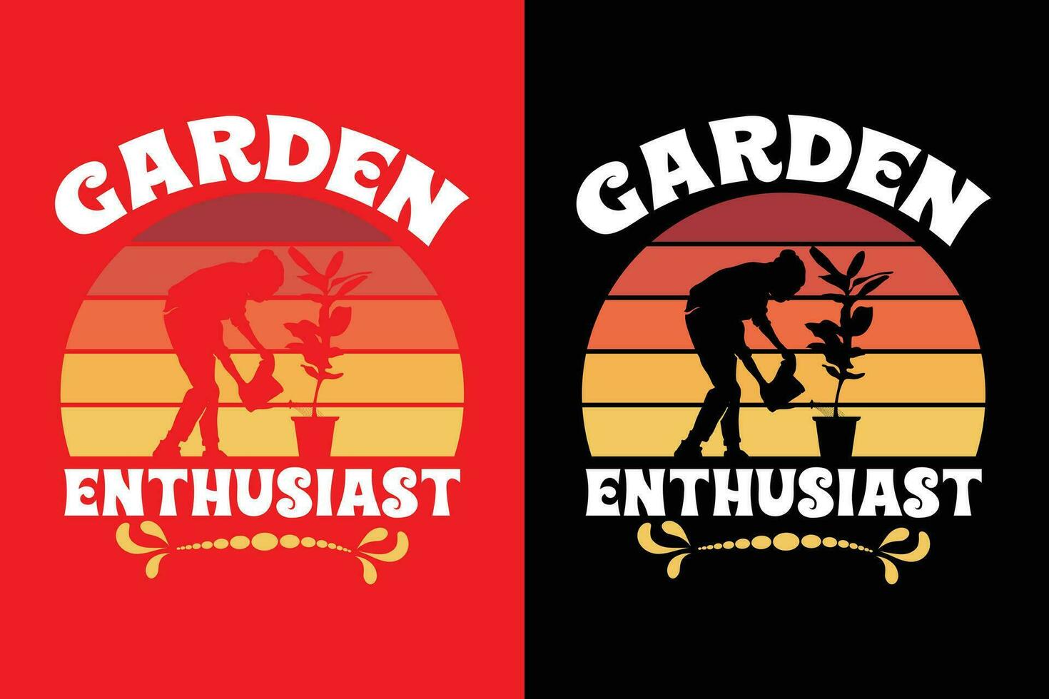 Gardening t shirt design vector