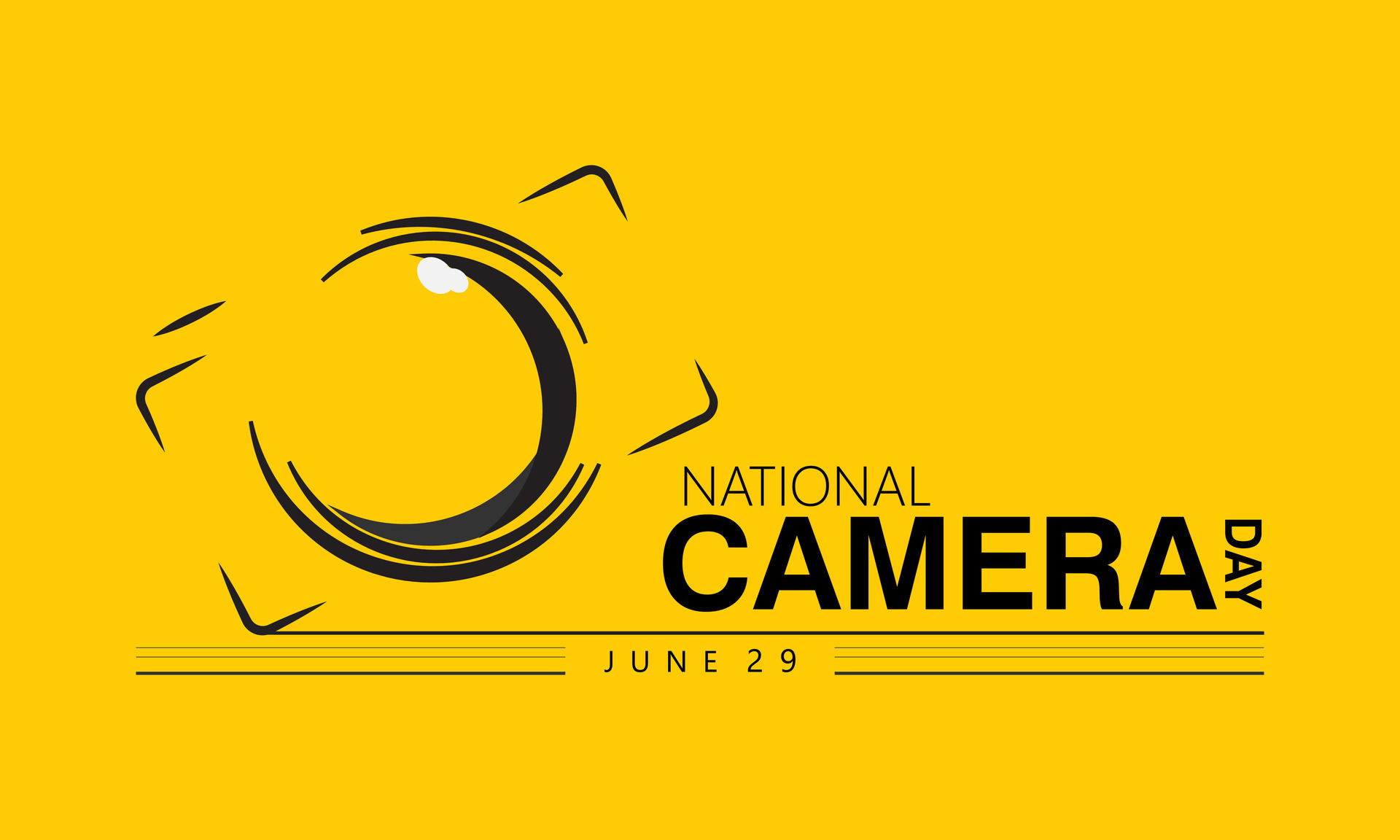 national camera day good for national camera day celebration. Vector