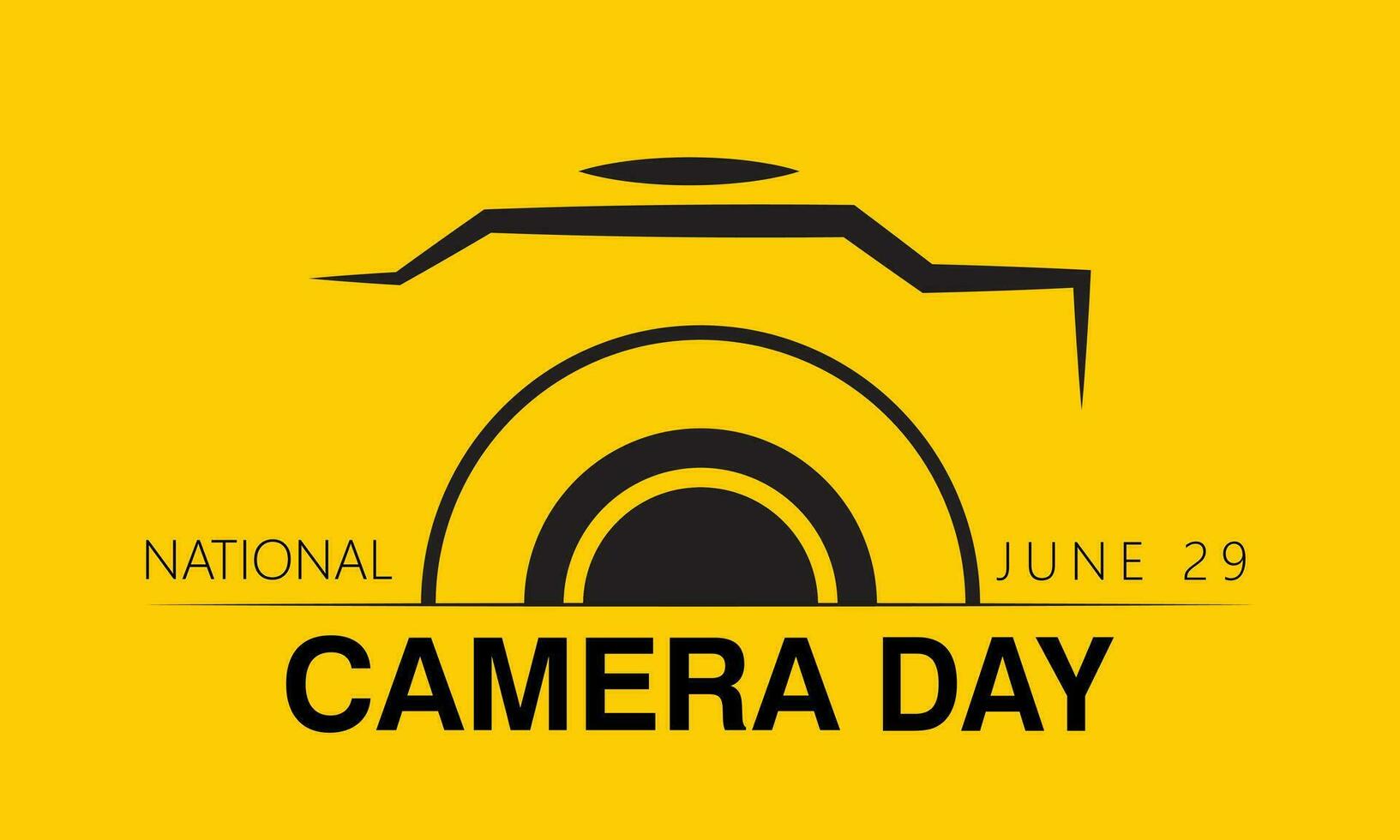 national camera day good for national camera day celebration. Vector