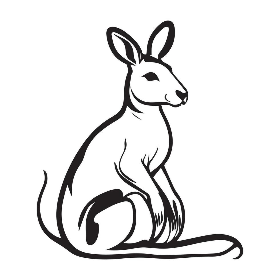 Conejo vector línea Arte ilustración