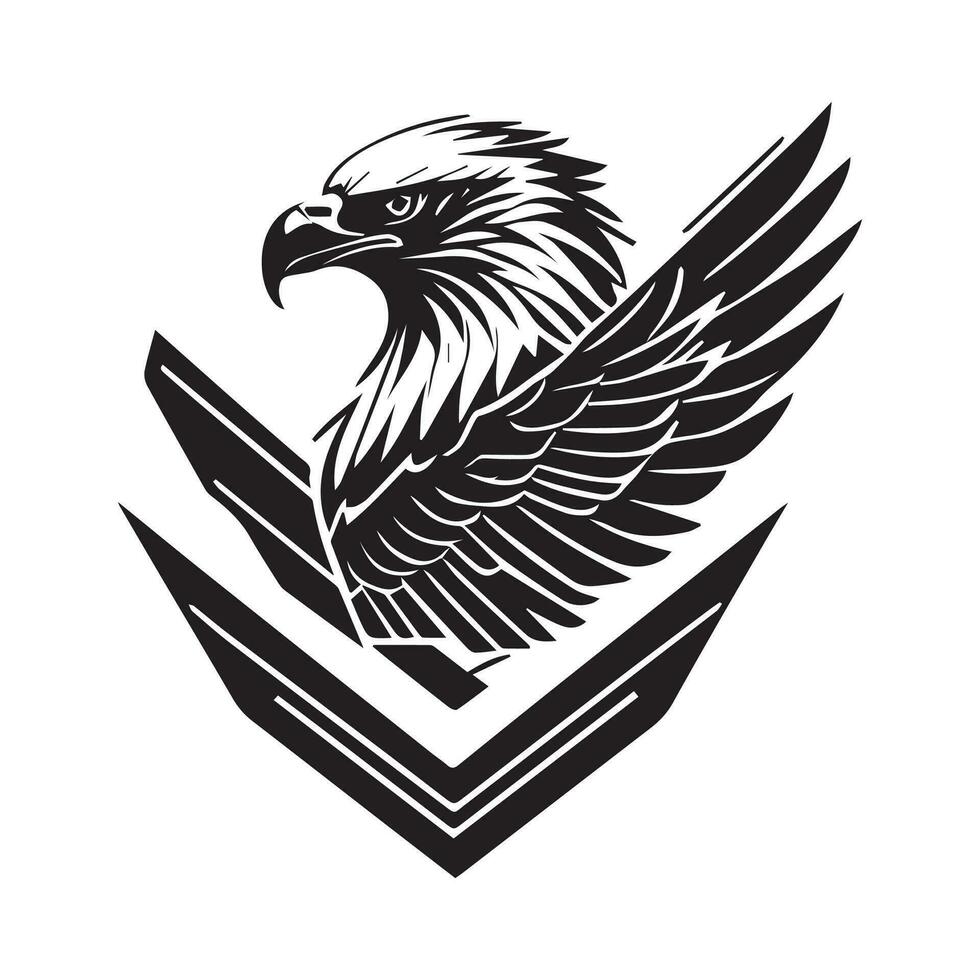 esta es un águila logo vector, águila vector silueta, águila vector clipart.