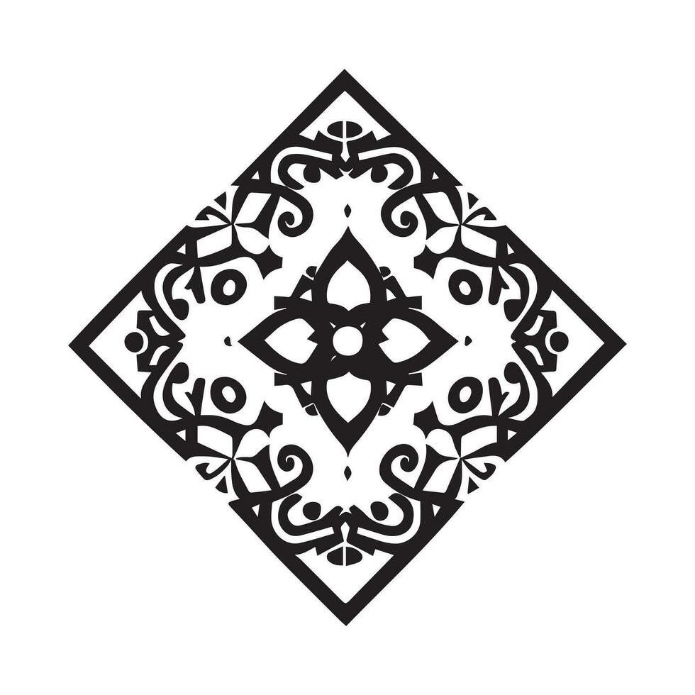 islámico ornamento vector icono, islam vector diseño