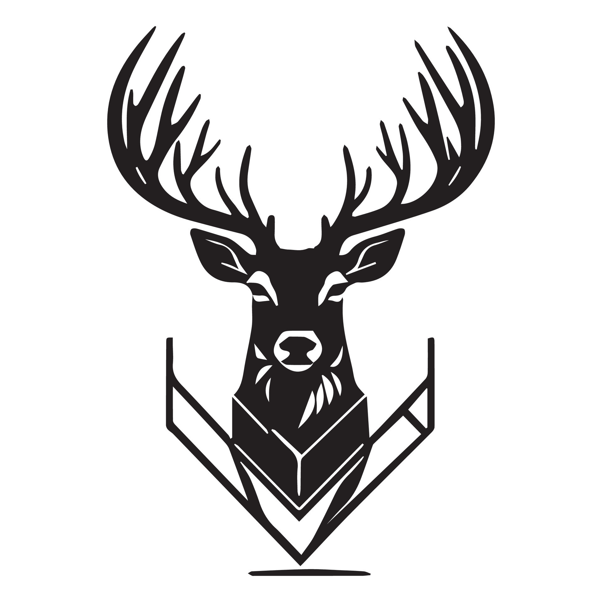 Deer Vector Silhouette This Is A Vector Deer Black And White 24790452 deer-vector-silhouette-this-is-a-vector-deer-black-and-white-24790452