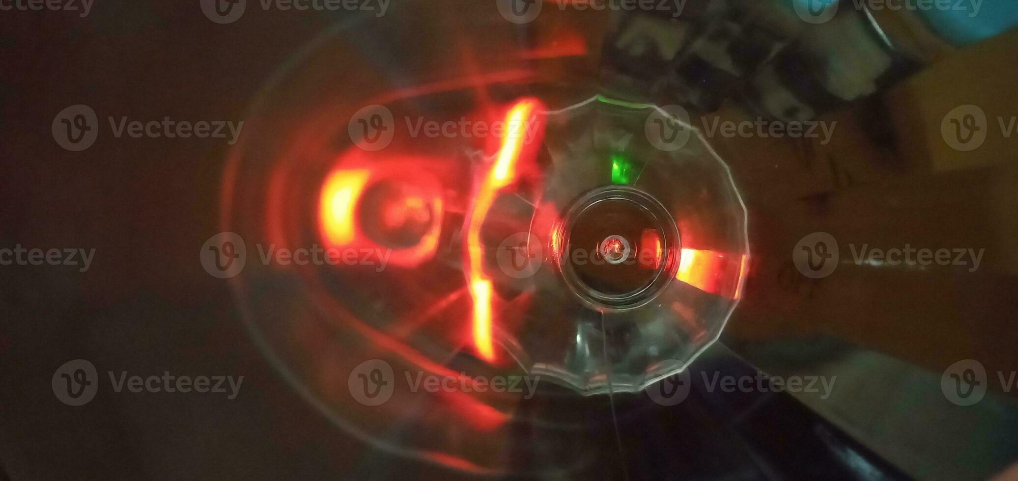 Abstract Orange Light Reflection photo