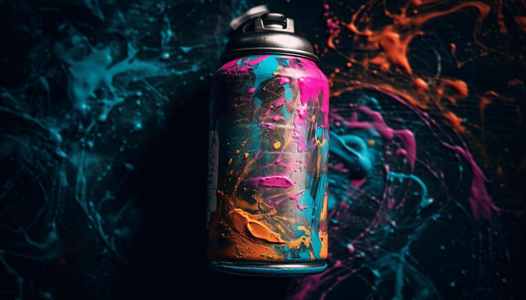 Liquid celebration abstract drink in bottle generated by AI photo