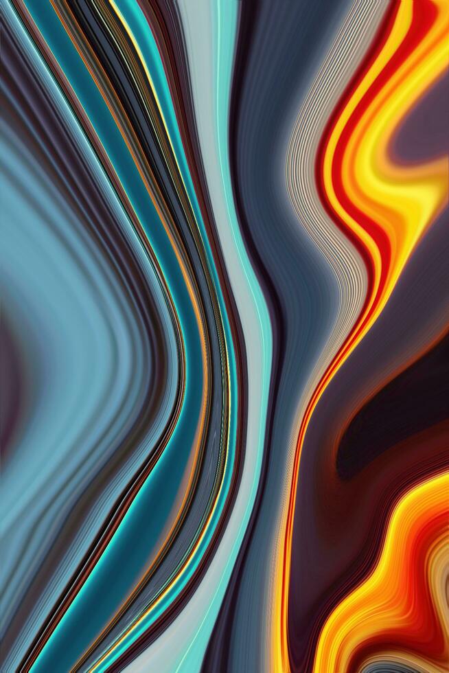 colorful abstract luxury spiral texture and liquid acrylic pattern paint on background. Free Photos