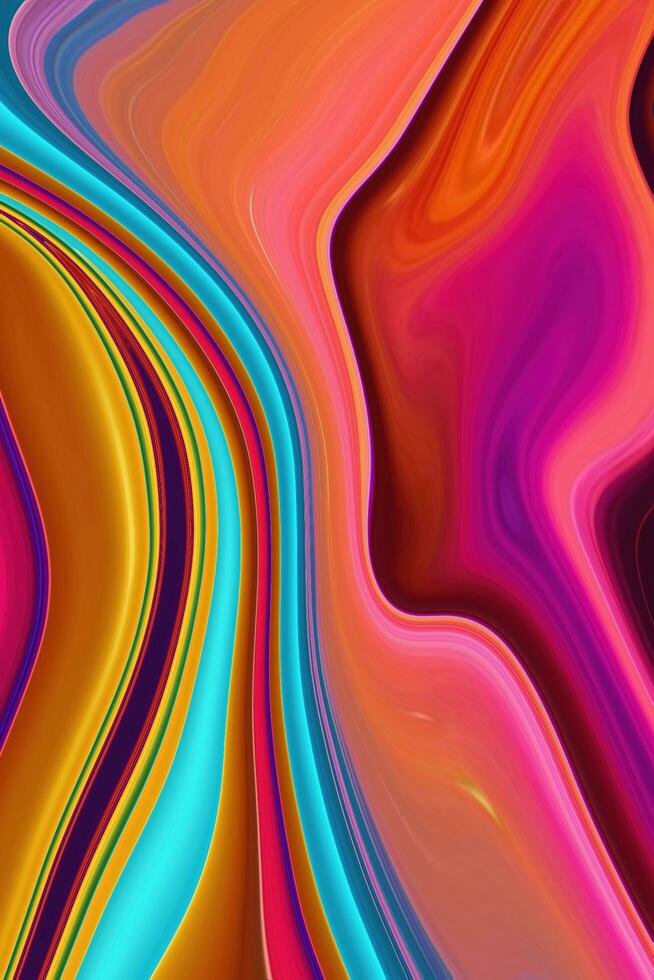 colorful abstract luxury spiral texture and liquid acrylic pattern paint on background. Free Photos