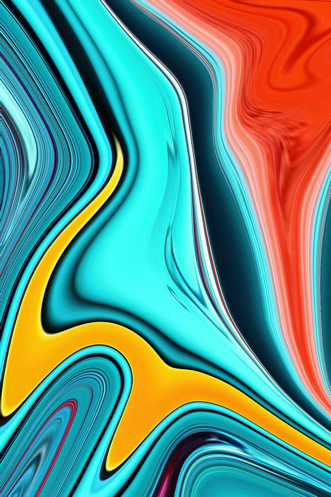 colorful abstract luxury spiral texture and liquid acrylic pattern paint on background. Free Photos