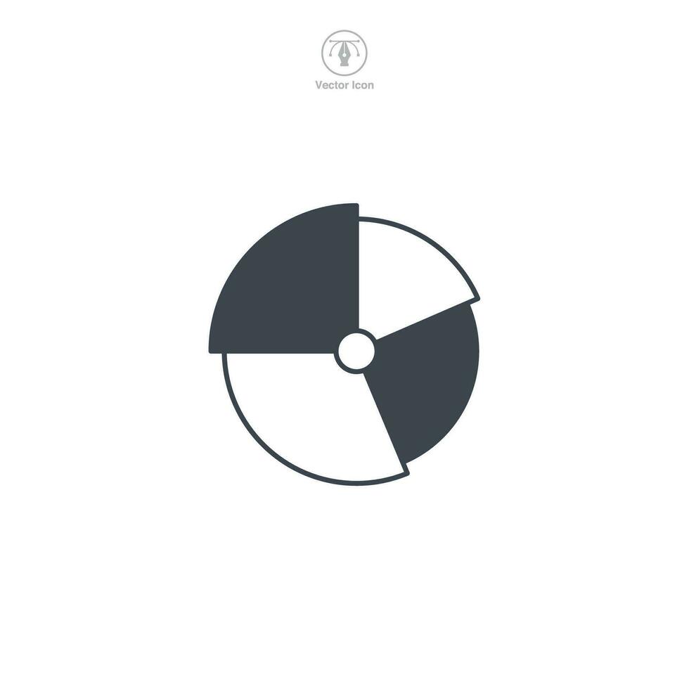 Pie chart icon a visually appealing vector illustration of a pie chart