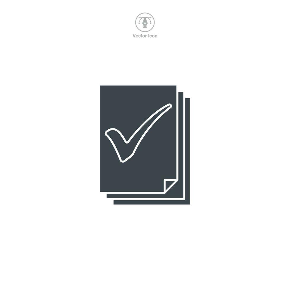 Document or File Folder icon. A clean and organized vector illustration of a document or file folder, symbolizing files, paperwork, and organization.