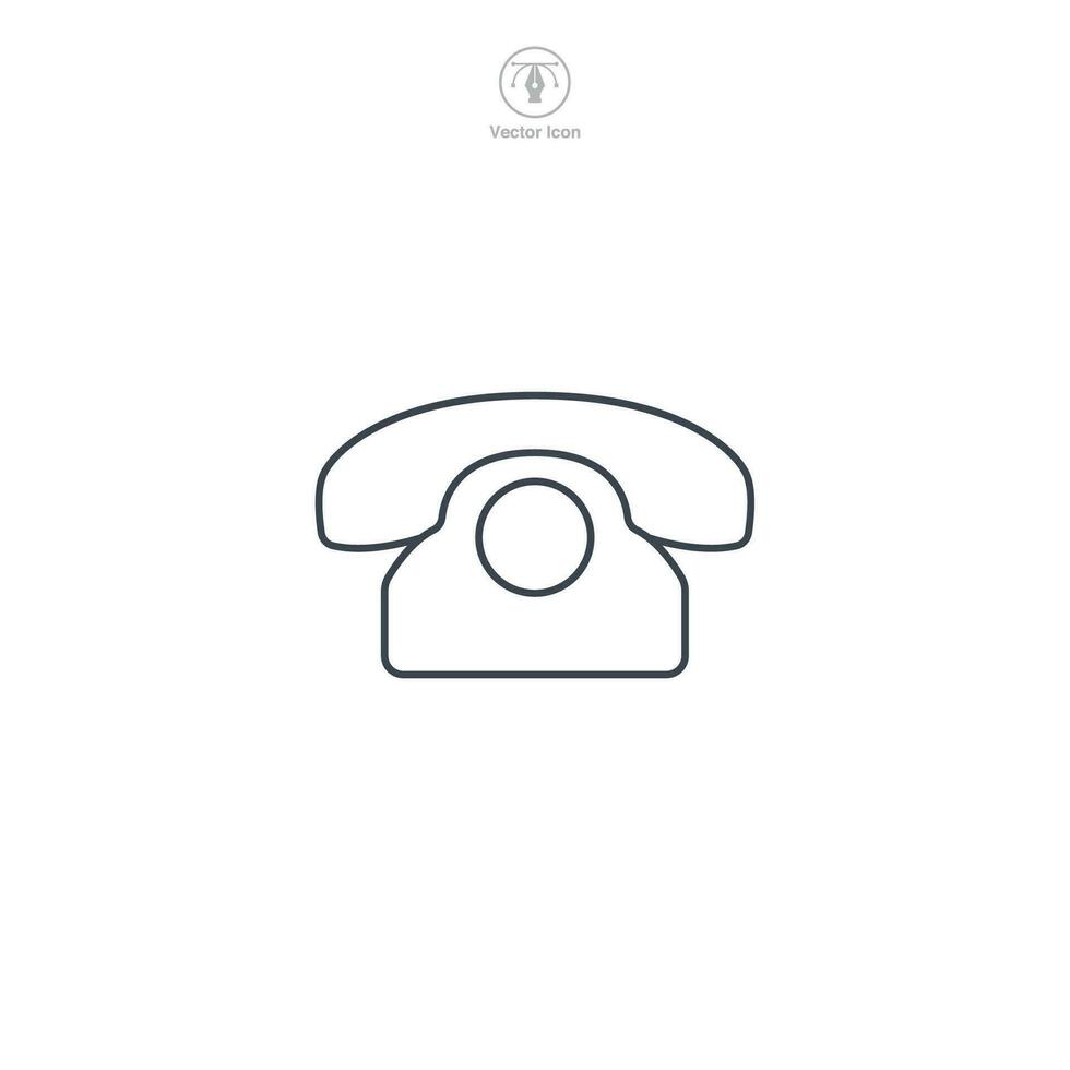 Phone icon. A sleek and recognizable vector illustration of a phone, symbolizing communication, calls, and mobile devices.