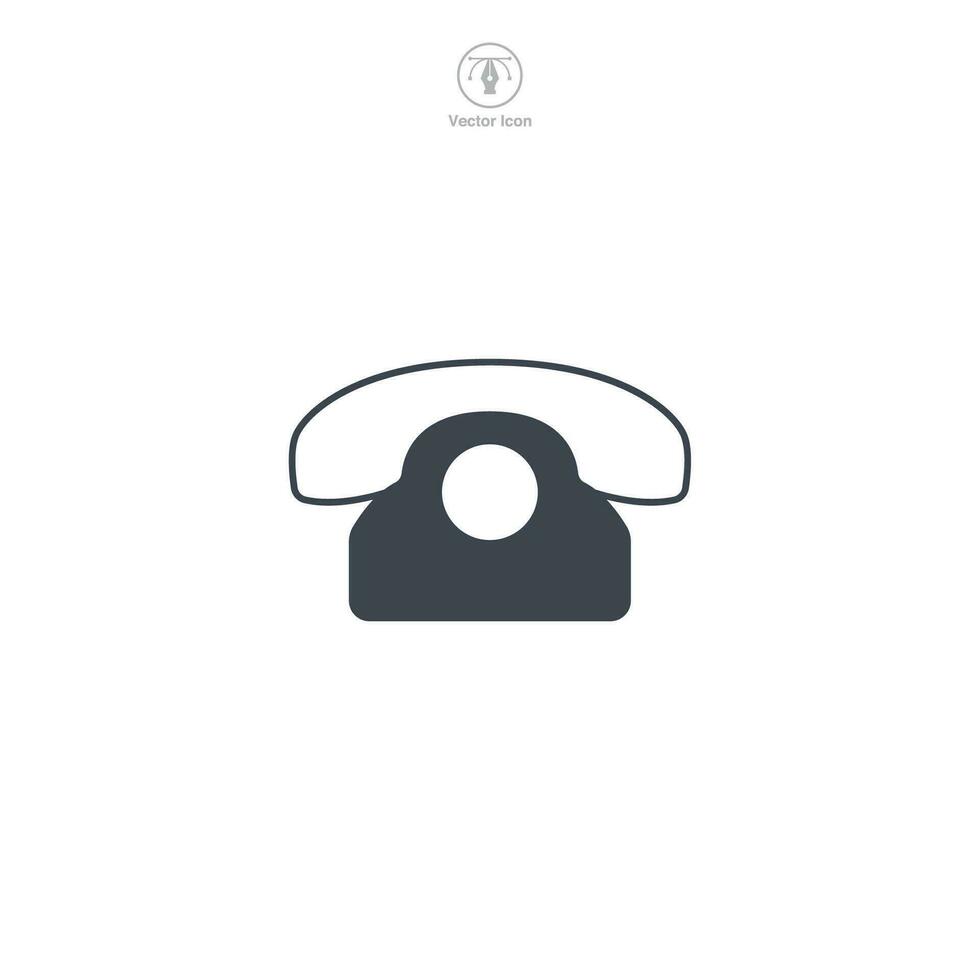 Phone icon. A sleek and recognizable vector illustration of a phone, symbolizing communication, calls, and mobile devices.