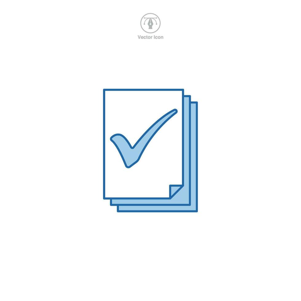 Document or File Folder icon. A clean and organized vector illustration of a document or file folder, symbolizing files, paperwork, and organization.
