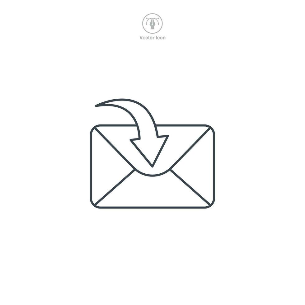 Email or Envelope icon. A straightforward and recognizable vector illustration of an email or envelope, representing correspondence, messages, and communication.