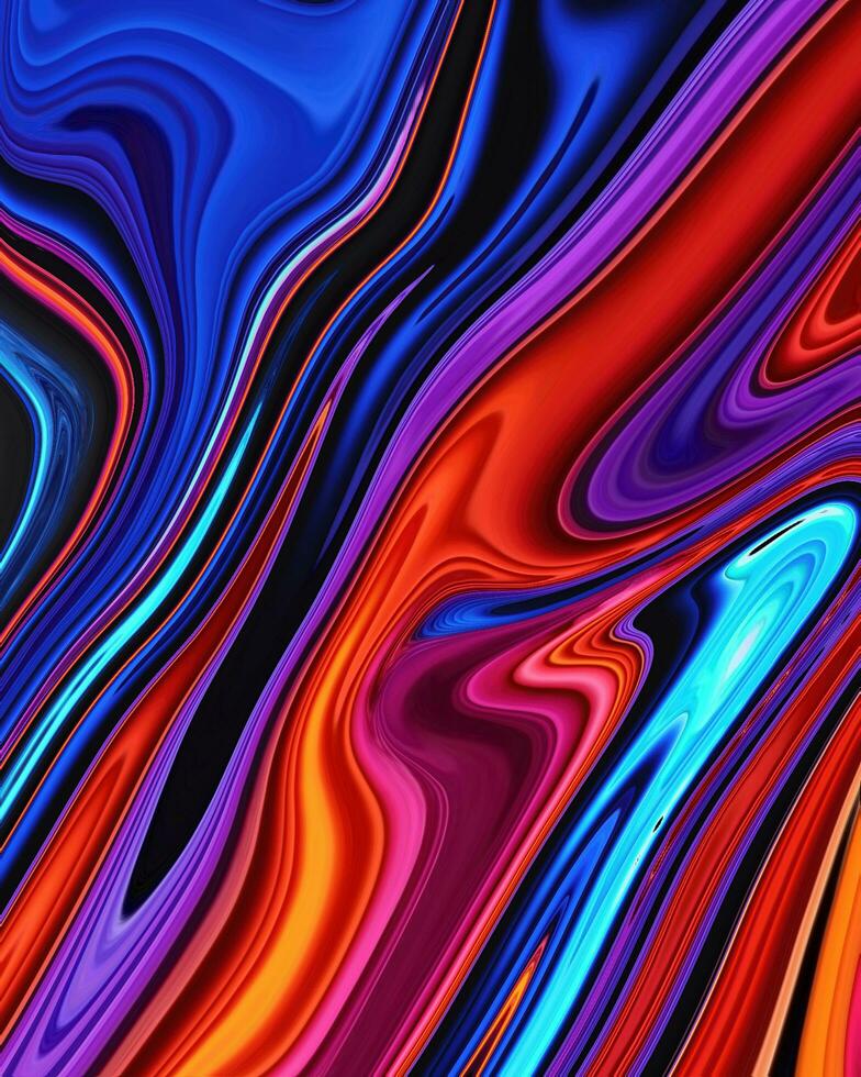 colorful abstract luxury spiral texture and liquid acrylic pattern paint on background. Free Photos