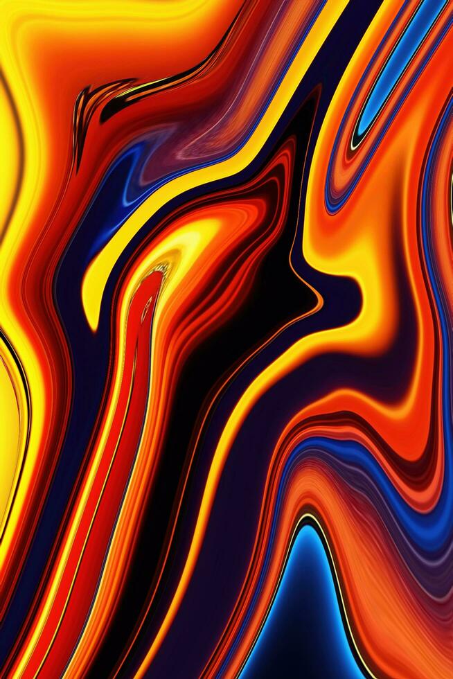 colorful abstract luxury spiral texture and liquid acrylic pattern paint on background. Free Photos